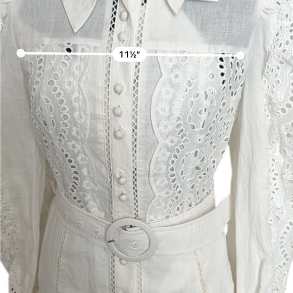 Saint Armont Lulu Broderie shirt mini dresss Size smalll.NWT - Picture 12 of 14